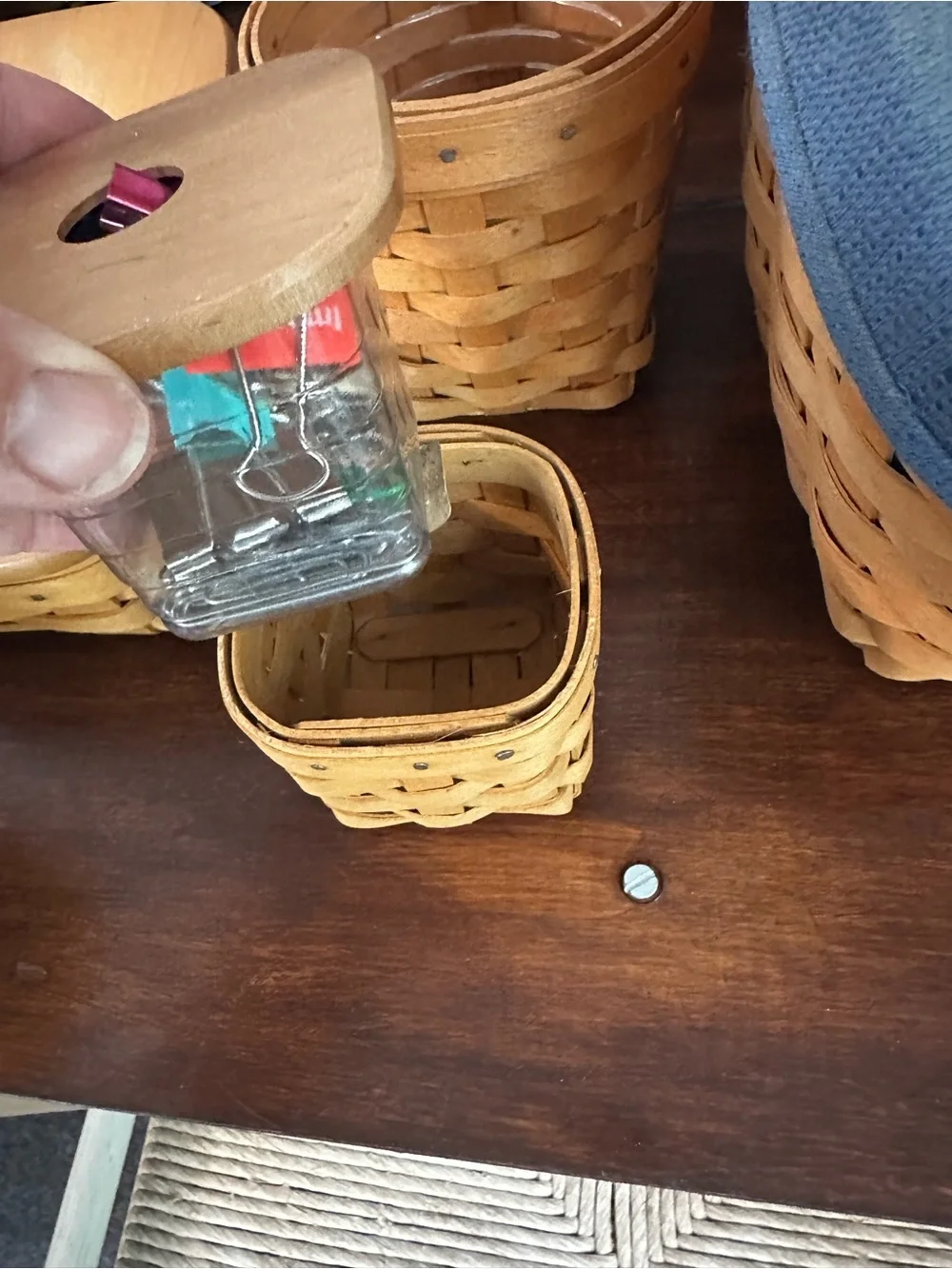 Longaberger woven straw